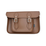 Leather Satchel - 11.5'' Chestnut - In Stock & Ready to Ship
