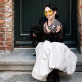 Leather Push Lock Crossbody Phone Case - Dark Brown