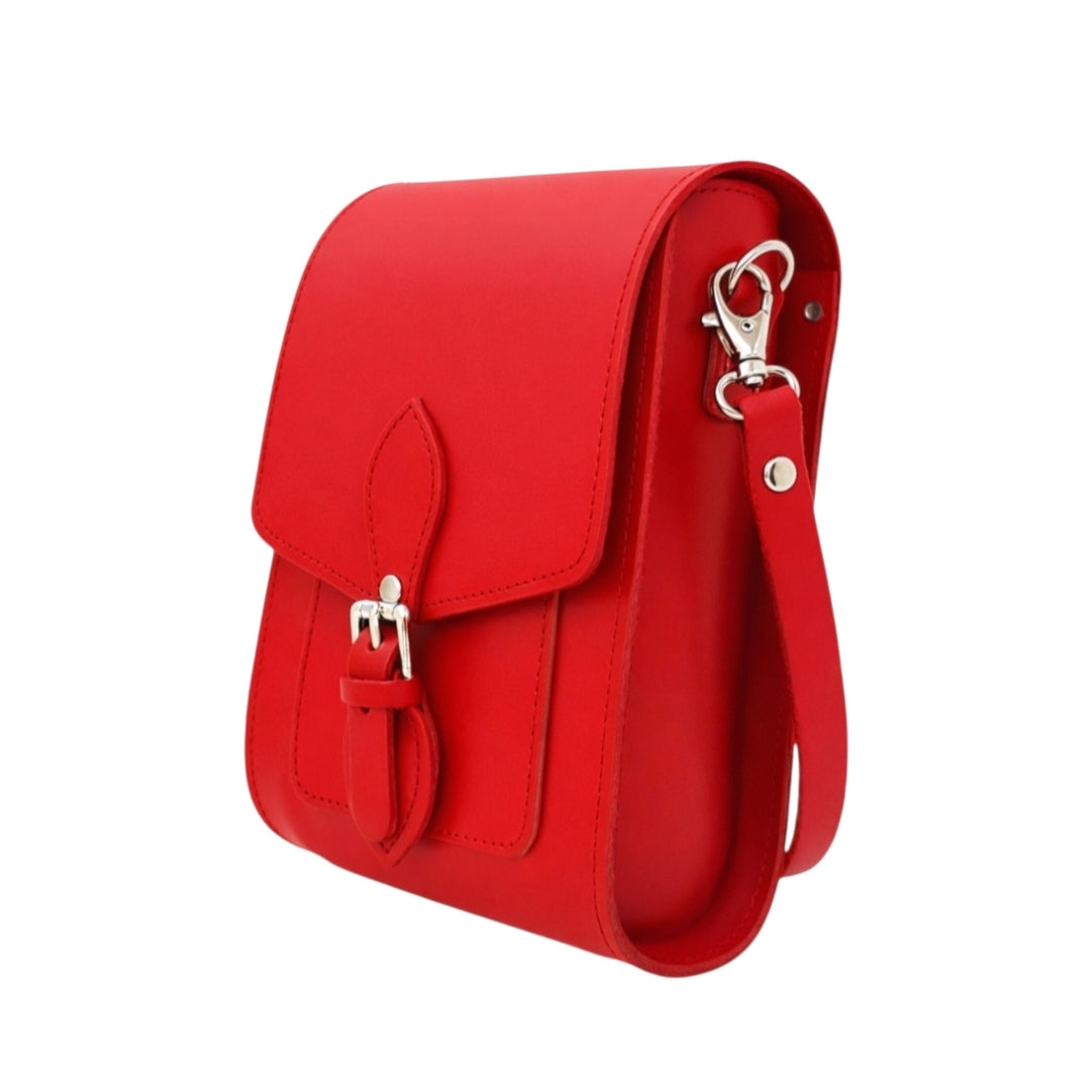 Leather Festival Phone Bag -Pillar Box Red - In Stock & Ready to Ship
