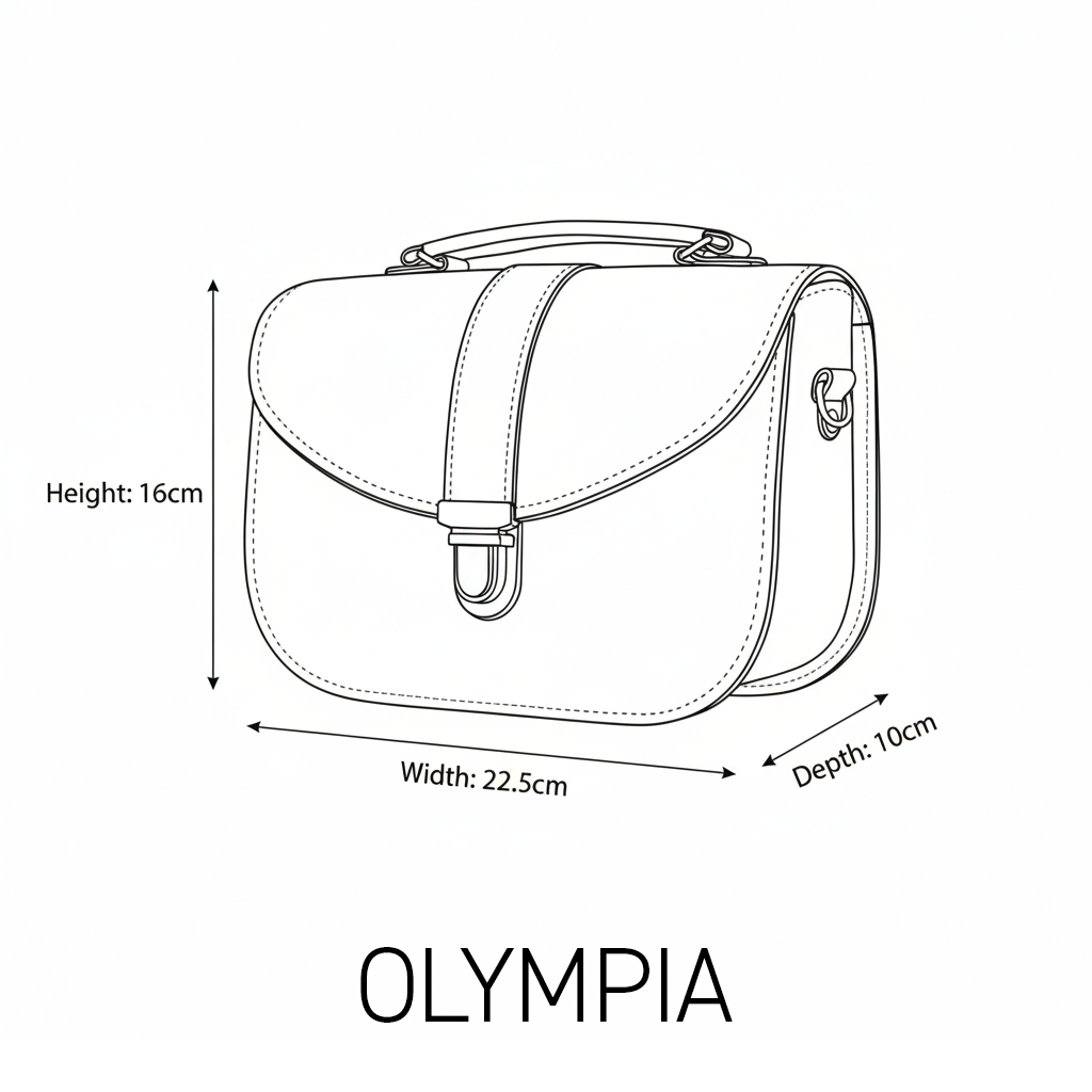Olympia Leather Handbag - Marsala Red - In Stock & Ready to Ship