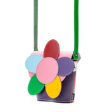 Leather Daisy Barrel Bag - Classic Kaleidoscope - In Stock & Ready to Ship