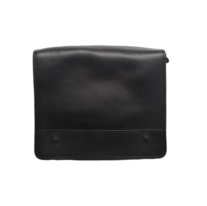 Soft Tannery Leather Messenger - Black