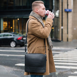 Soft Tannery Leather Messenger - Tan