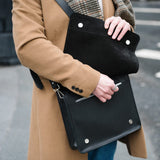 Soft Tannery Leather Messenger - Tan