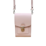 Leather Push Lock Crossbody Phone Case - Cherry Blossom