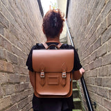 Handmade Leather City Backpack - Chestnut