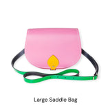 Handmade Leather Saddle Bag - Classic Kaleidoscope