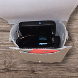 Handmade Leather Festival Phone Bag - Ghost Grey