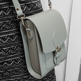 Handmade Leather Festival Phone Bag - Ghost Grey