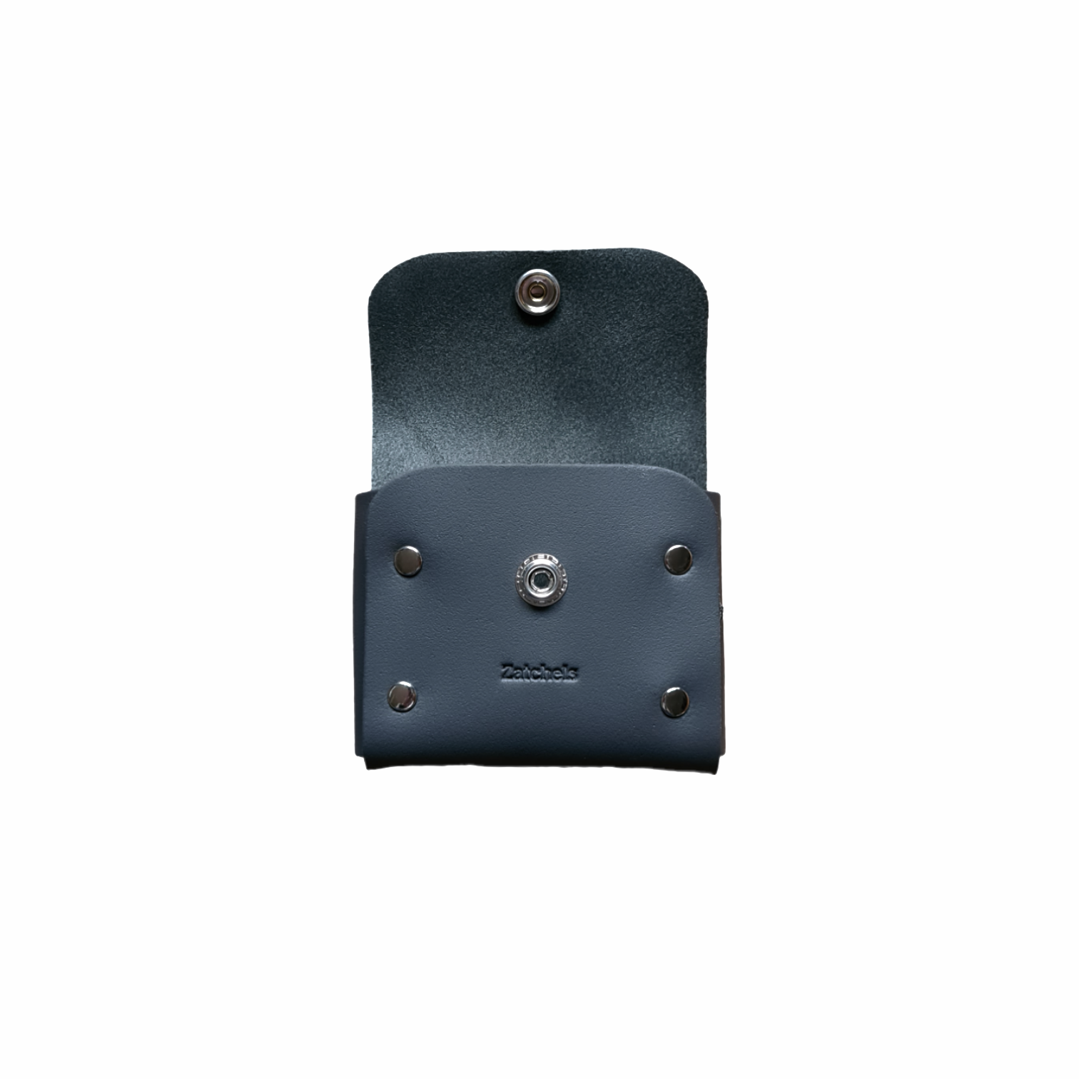 Handmade Leather Simple Coin Purse - Graphite