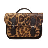 Leather Midi Satchel - Leopard Print - In Stock & Ready to Ship