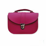 Olympia Handmade Leather Bag - Magenta