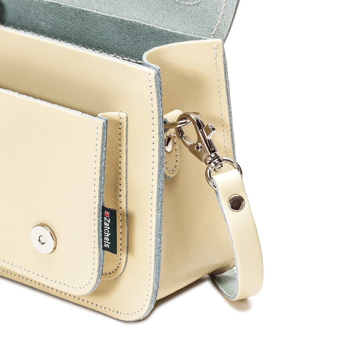 Leather Micro Satchel - Cream - In Stock & Ready to Ship