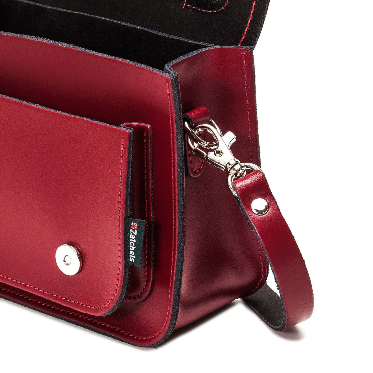 Handmade Leather Micro Satchel Plus -Oxblood - In Stock & Ready to Ship