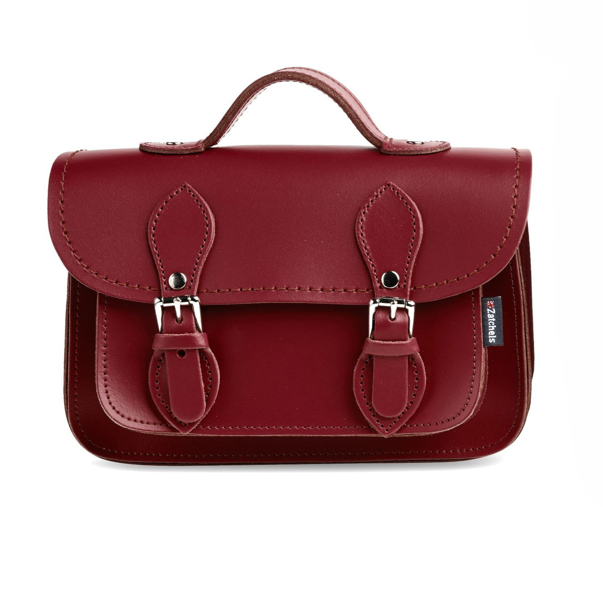 Handmade Leather Micro Satchel Plus -Oxblood - In Stock & Ready to Ship