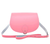 Leather Saddle Bag Large - Pastel Pink- In Stock & Ready to Ship