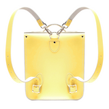 Handmade Leather City Backpack - Primrose Yellow
