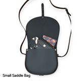 Handmade Leather Saddle Bag - Black