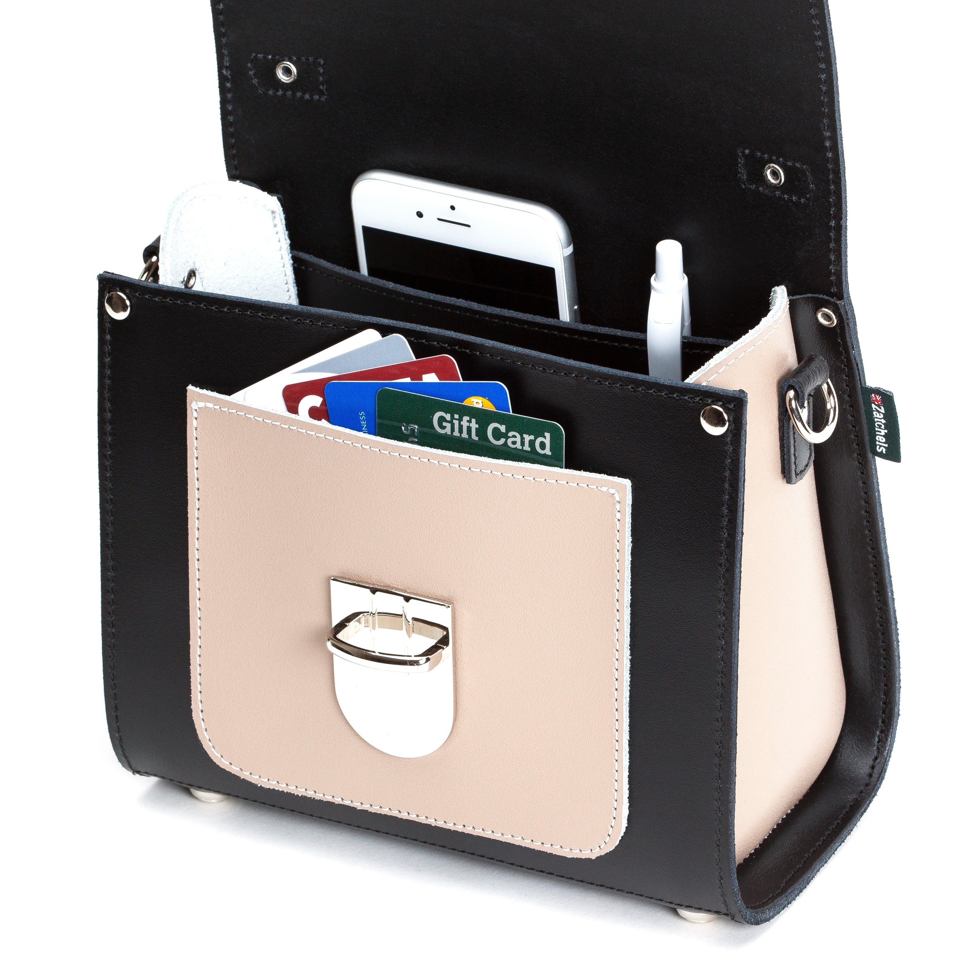 Leather Sugarcube Grande Handbag - Cafe Noir - In Stock & Ready to Ship
