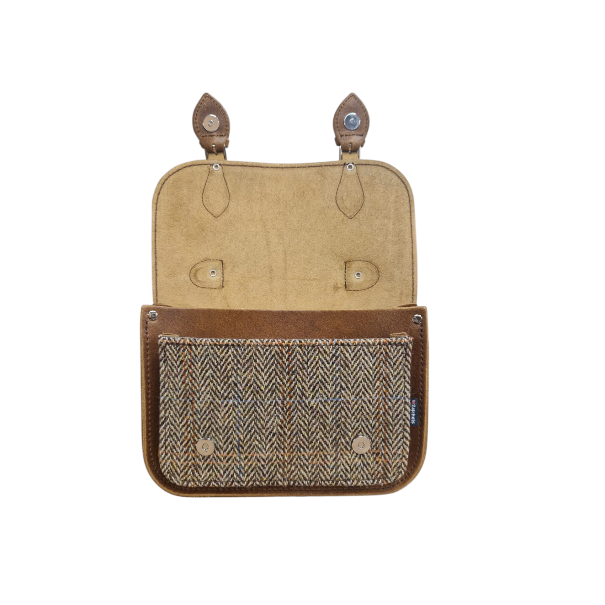 Midi Tannery & Tweed Satchel - Tan