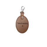 Leather Charm for Teacher - Free Engraving - Assorted Colours