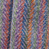 Handmade Leather & Tweed Tote Bag - Purple - In Stock & Ready to Ship