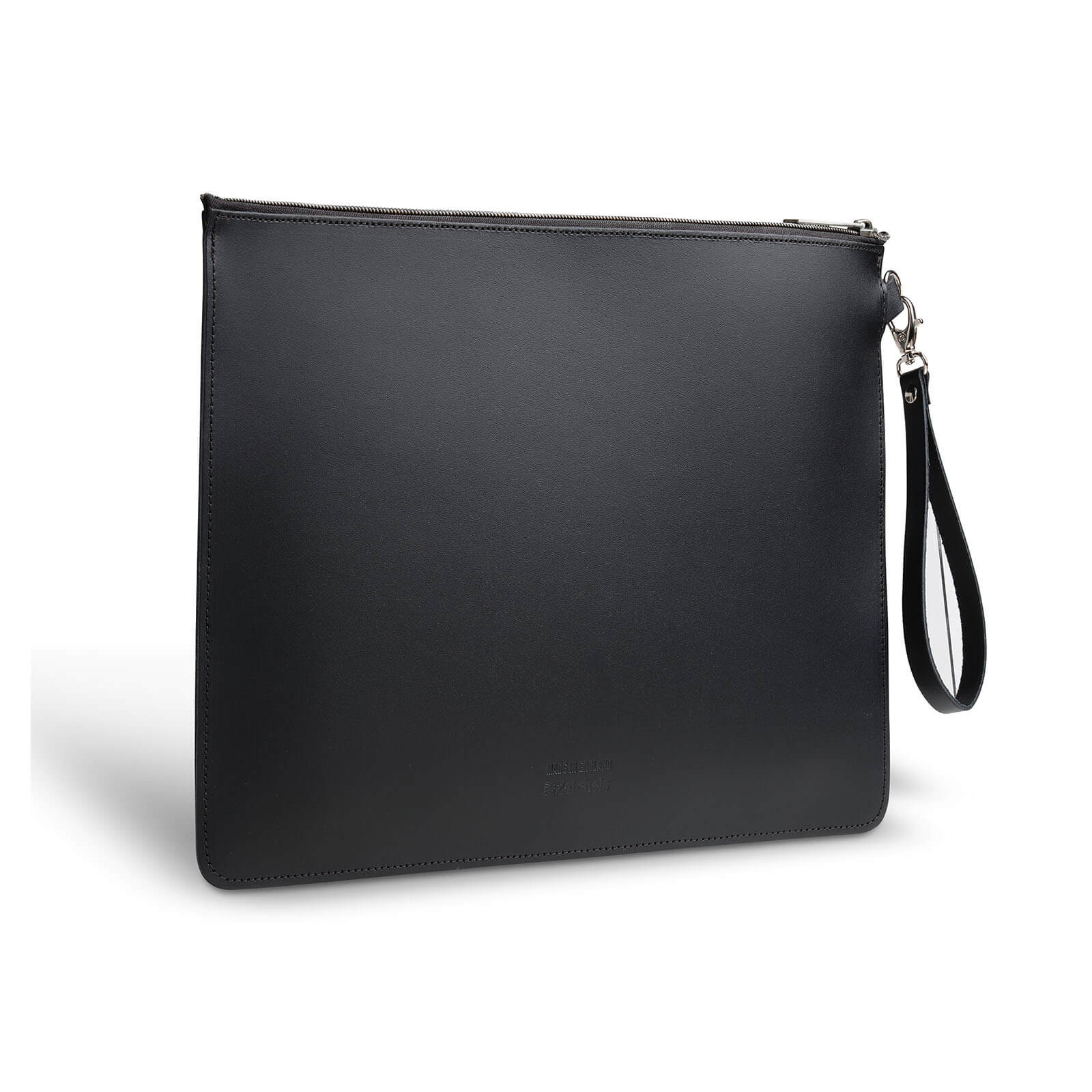 Zatchels Handmade Leather Folio Case Black