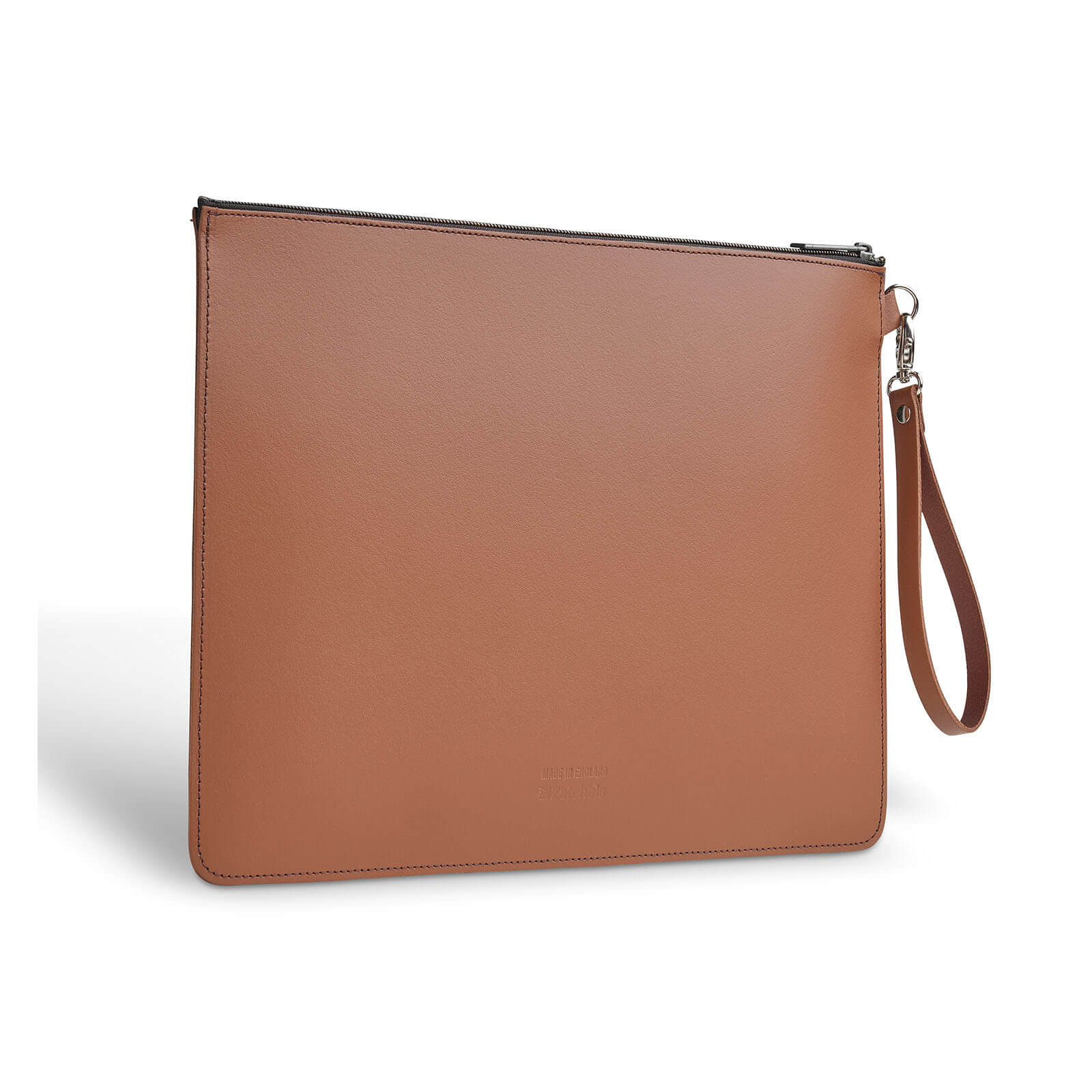Zatchels Handmade Leather Folio Case Chestnut