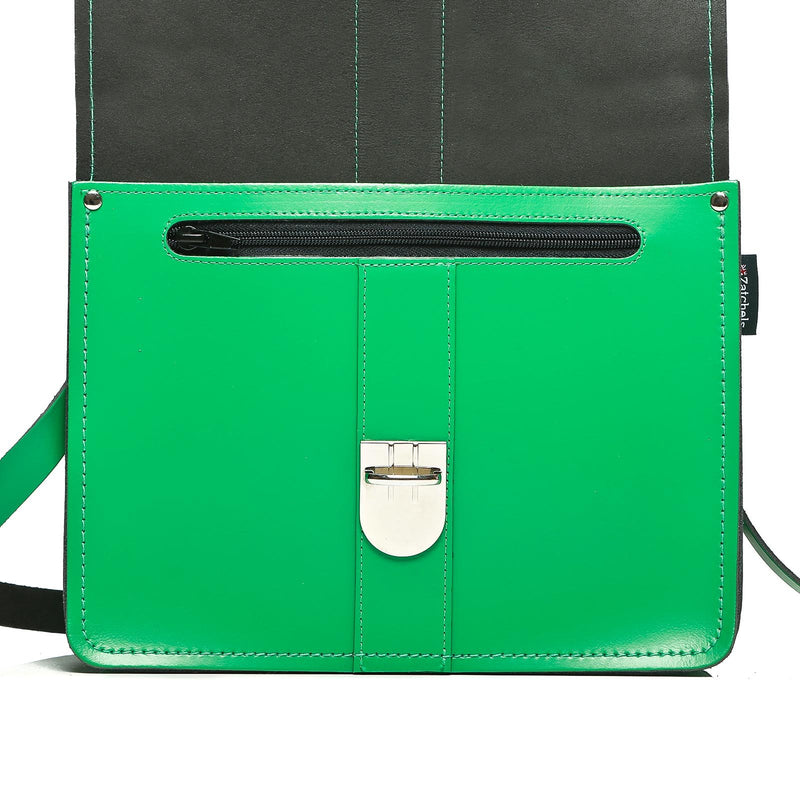 Green Leather Shoulder Bag - Shoulder Bag - Zatchels
