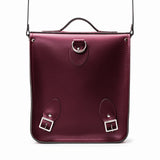 Handmade Leather City Backpack - Marsala Red