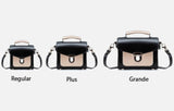 Handmade Leather Sugarcube Handbag - Rose Truffle