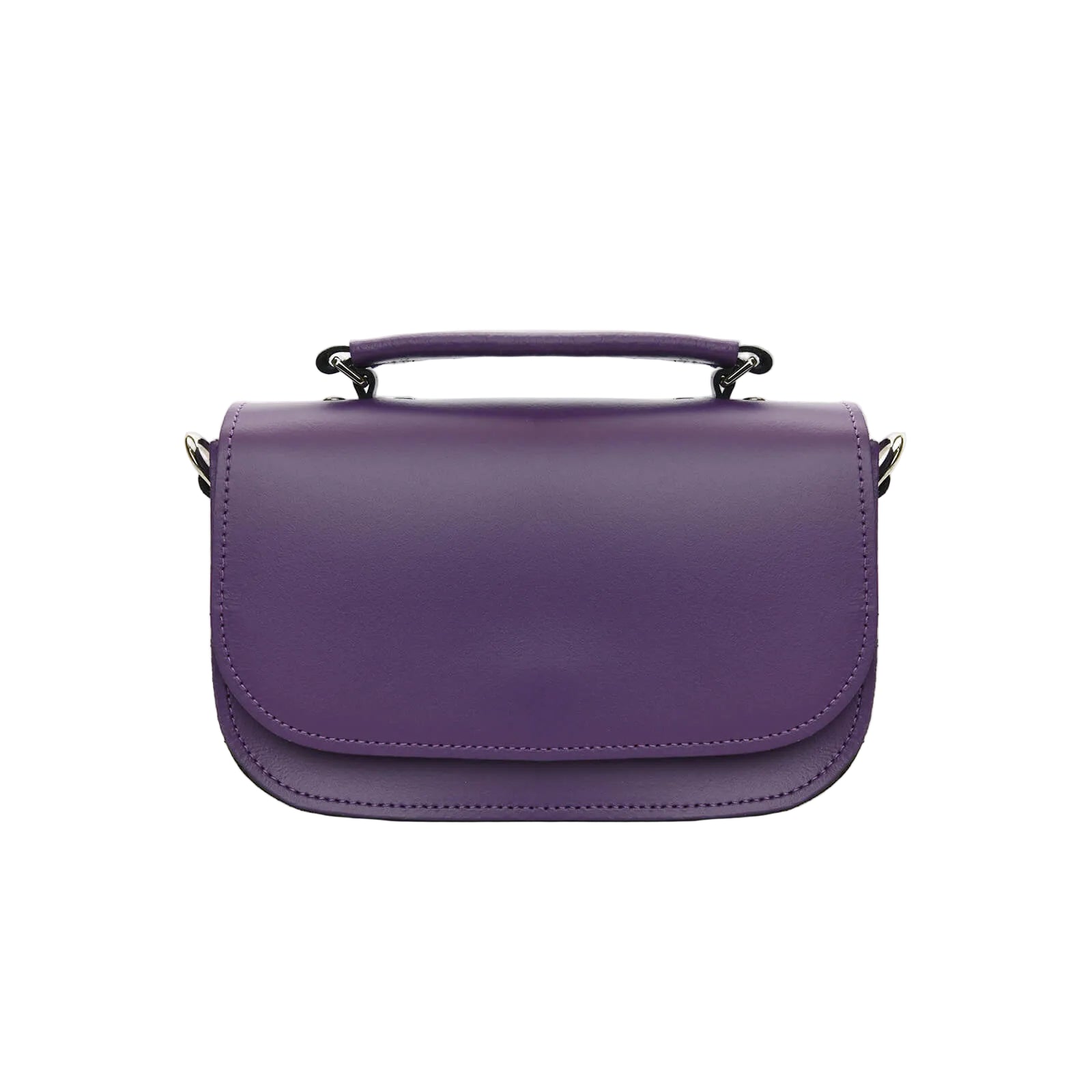Aura Handmade Leather Bag - Purple