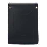 Handmade Leather Festival Phone Bag - Black