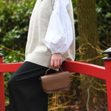 Aura Handmade Leather Bag - Graphite