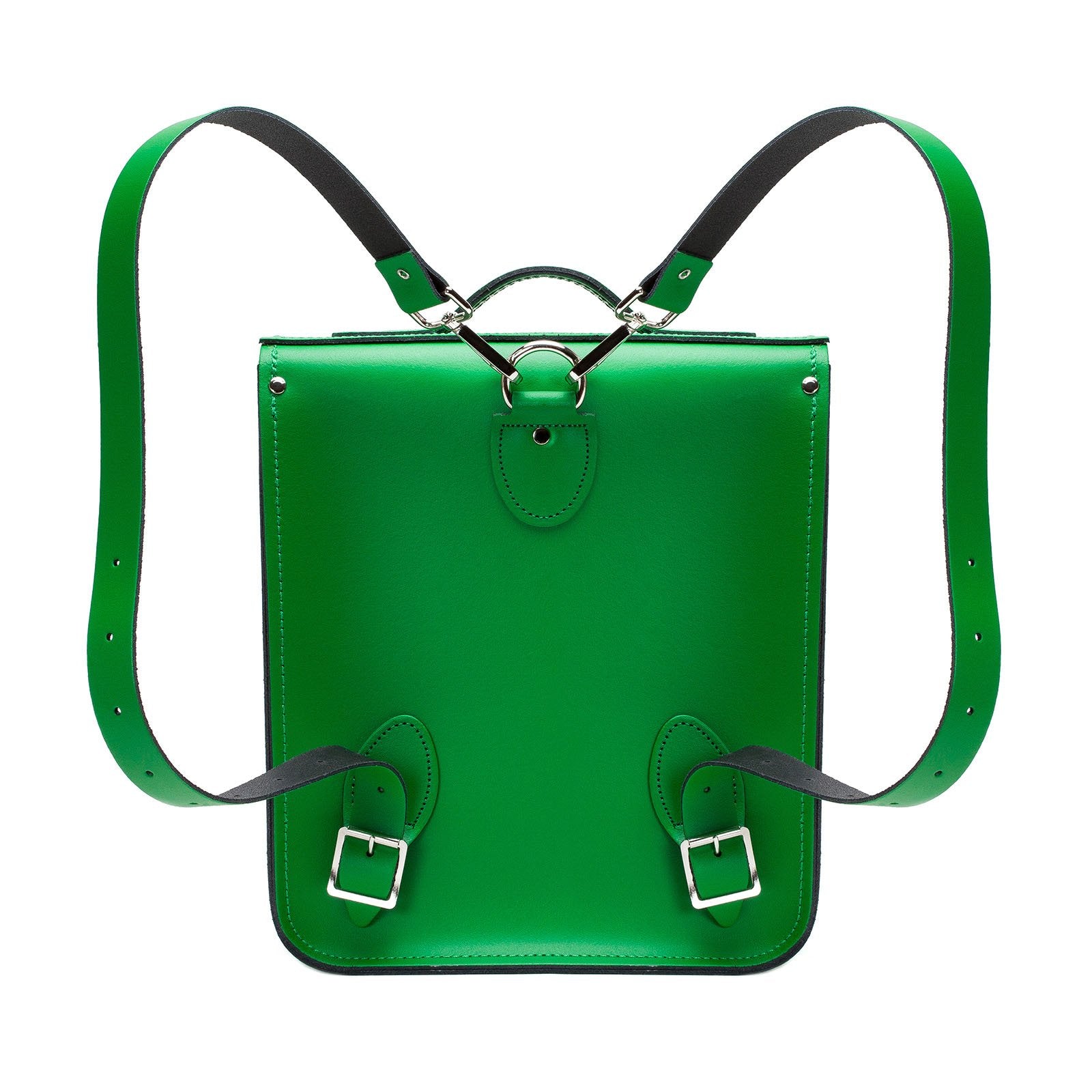 Green Leather City Backpack - Backpack - Zatchels