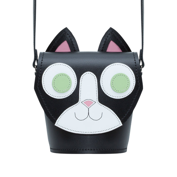 Kitty Cat Leather Bag - Novelty Bag - Zatchels