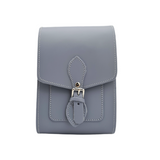 Handmade Leather Festival Phone Bag - Lilac Grey
