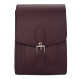 Handmade Leather Festival Phone Bag - Marsala Red