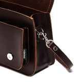 Dark Brown Leather Micro Satchel - Micro Satchel - Zatchels
