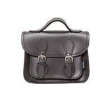 Graphite Leather Micro Satchel - Micro Satchel - Zatchels