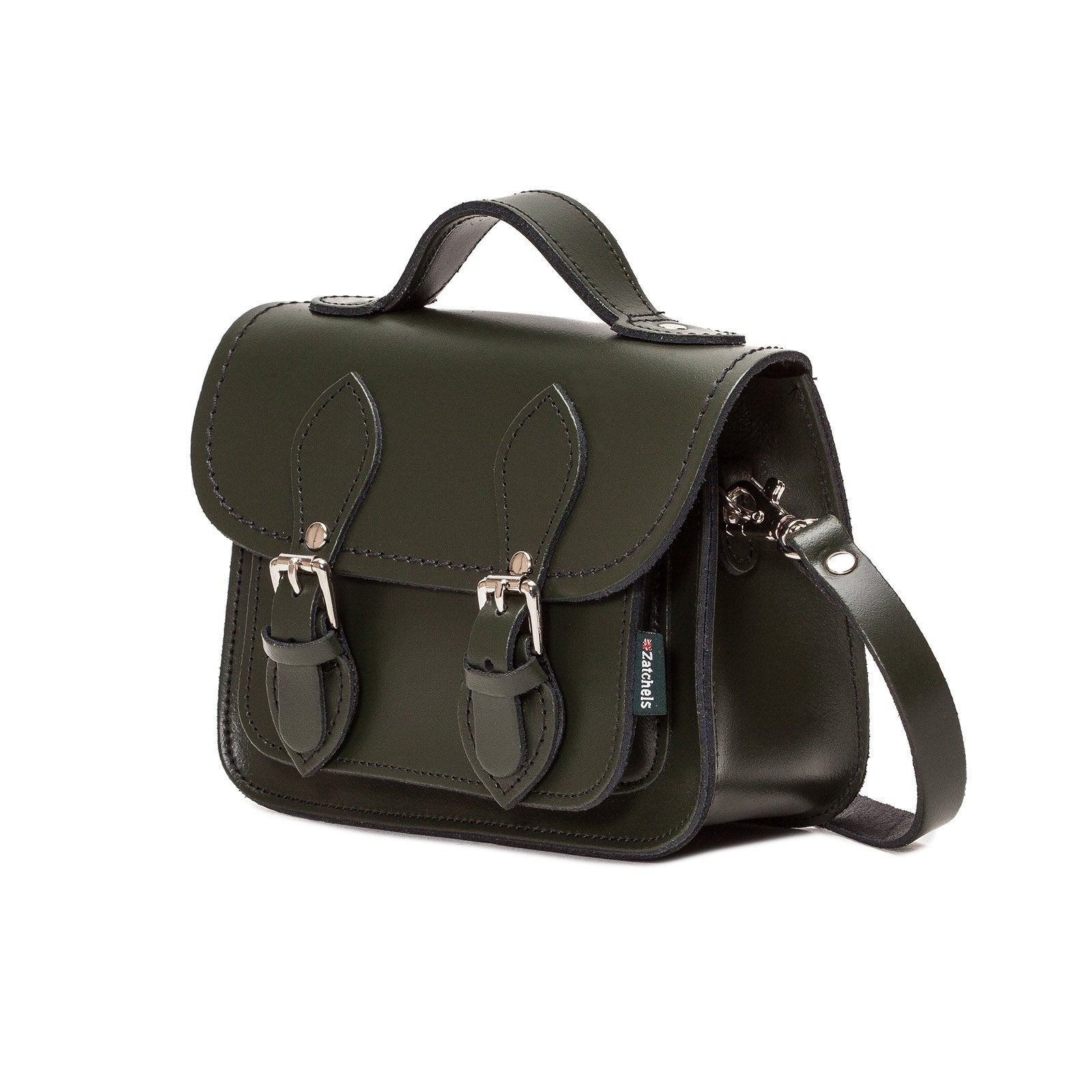 Ivy Green Leather Micro Satchel - Micro Satchel - Zatchels
