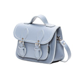 Lilac Grey Leather Micro Satchel - Micro Satchel - Zatchels