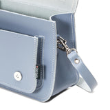 Lilac Grey Leather Micro Satchel - Micro Satchel - Zatchels
