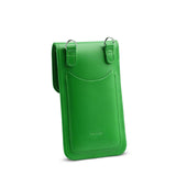 Handmade Leather Mobile Phone Pouch Plus - Green