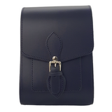 Handmade Leather Festival Phone Bag - Navy Blue