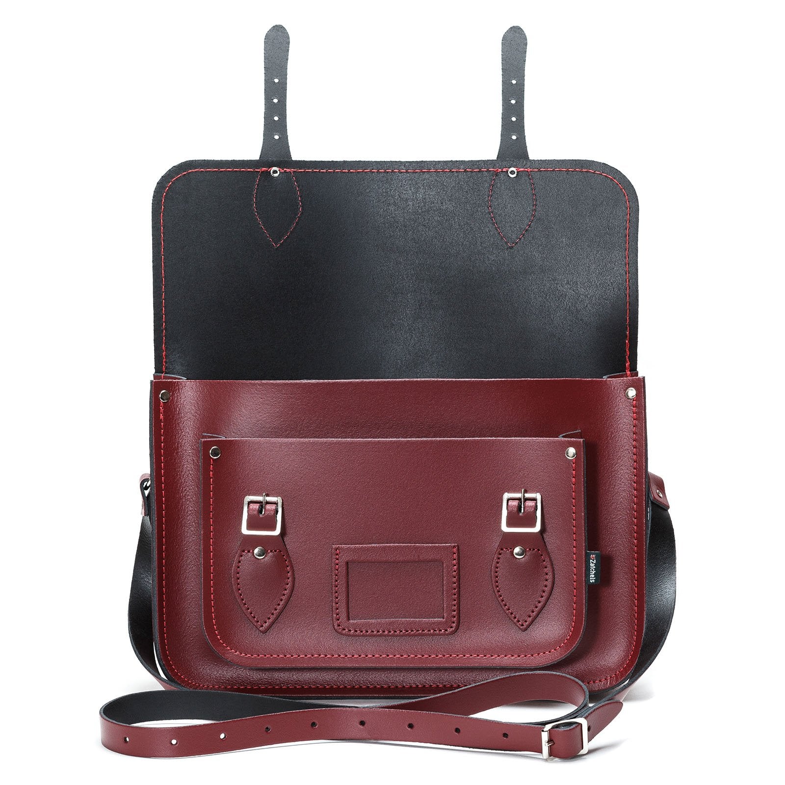 Oxblood Leather Satchel - Satchel - Zatchels