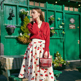 Leather Midi Satchel - Ghost Grey