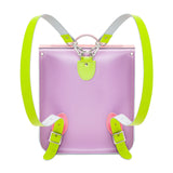 Pastel Kaleidoscope Leather City Backpack - Backpack - Zatchels