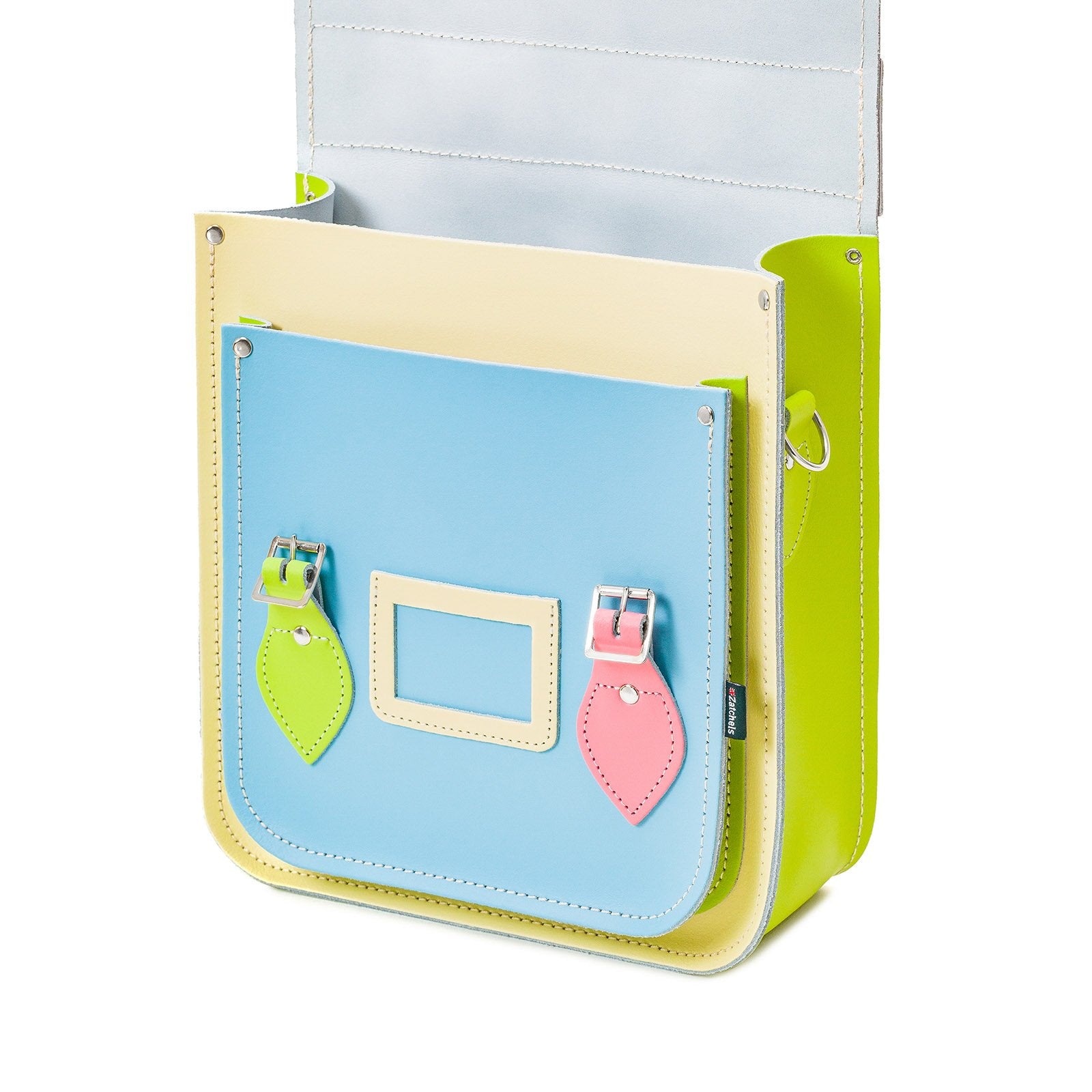 Pastel Kaleidoscope Leather City Backpack - Backpack - Zatchels