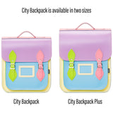 Pastel Kaleidoscope Leather City Backpack - Backpack - Zatchels